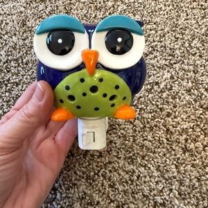 Colorful Owl ceramic nightlight